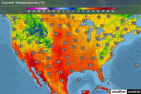 current weather in celsius|US Current Temperatures (Celsius) .